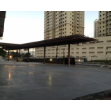 pisos para garagem descoberta Água Rasa